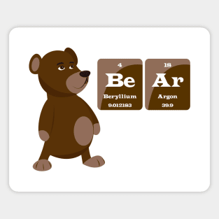 The bear science necessities Magnet